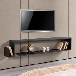 Regnar Megapap melamine wall TV furniture in rebab color 168.6x25x31.8cm. Regnar Megapap melamine wall TV furniture in rebab color 168.6x25x31.8cm.