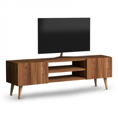 Etna Megapap melamine TV furniture in walnut color 120x30x40cm.