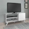 Evelyn Megapap melamine TV stand in white color 100x35x46cm.