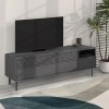 Έπιπλο τηλεόρασης Heaton Megapap χρώμα ανθρακί 144,6x35,6x48,4εκ.
