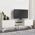 Έπιπλο τηλεόρασης Jarvis Megapap χρώμα λευκό 180x31,3x58εκ.