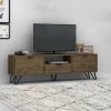 Έπιπλο τηλεόρασης Jasmine Megapap χρώμα καρυδί 170x35x50εκ.