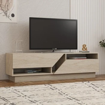 Koza Megapap melamine tv stand in travertine color 160x40x45cm.