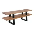 LIZARD TV Board 140x40x50 Acacia Natural Finish (Black Paint)