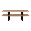 LIZARD TV Board 140x40x50 Acacia Natural Finish (Black Paint)