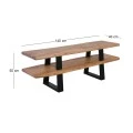 LIZARD TV Board 140x40x50 Acacia Natural Finish (Black Paint)