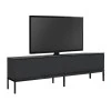 Έπιπλο τηλεόρασης Lord Megapap χρώμα μαύρο 180x30x47εκ.