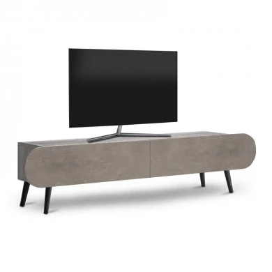 Lotus Megapap TV melamine furniture in retro grey color 120x30x40cm.