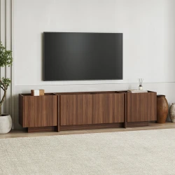 Έπιπλο τηλεόρασης Lowen Megapap χρώμα καρυδί milano 180x35x46,2εκ. Έπιπλο τηλεόρασης Lowen Megapap χρώμα καρυδί milano 180x35x46,2εκ.