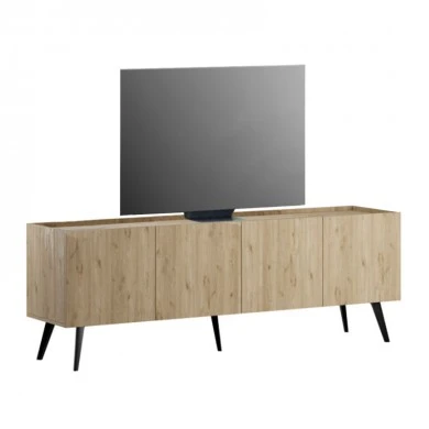 Luna Megapap melamine TV unit in oak color 180x41x62cm.