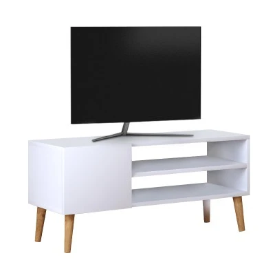 Έπιπλο τηλεόρασης Porto Megapap χρώμα λευκό 90x32x42εκ.