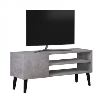Porto Megapap melamine TV furniture in retro grey color 90x32x42cm.