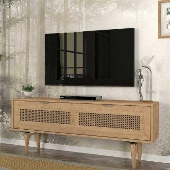 Sirona Megapap melamine TV stand in sapphire color 140x30x55cm.
