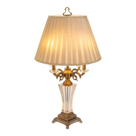 DECO TABLE LAMP 45Χ82CM WITH FOLD SHADE AND 4 LAMPS