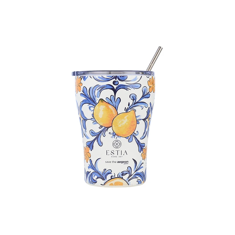 INSULATED COFFEE MUG SAVE THE AEGEAN 350ml AMALFI COAST