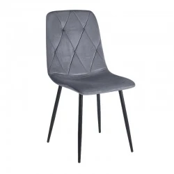 EVA GREY VELVET ΥΦΑΣΜΑ ΚΑΡΕΚΛΑ ΜΕΤΑΛΛΙΚΗ EVA GREY VELVET ΥΦΑΣΜΑ ΚΑΡΕΚΛΑ ΜΕΤΑΛΛΙΚΗ