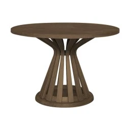 Τραπέζι Fabio MDF χρώμα καρυδί Φ120x77εκ. Τραπέζι Fabio MDF χρώμα καρυδί Φ120x77εκ.