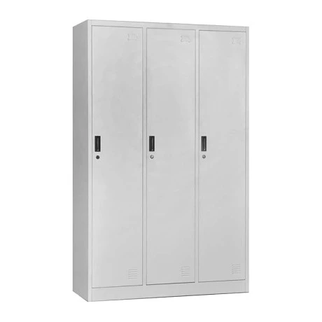3-LOCKER Metal 115x45x185 White
