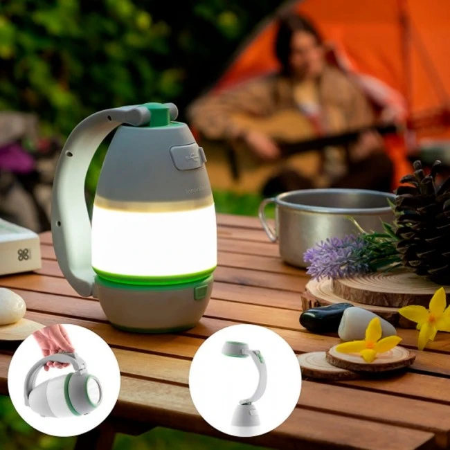 Rechargeable multifunctional flashlight for camping 8.5x15.5x13cm.