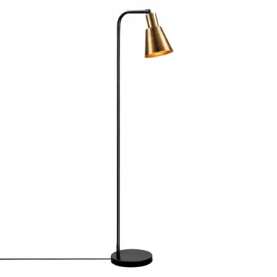 Balbin Megapap metal floor lamp in black - gold vintage color Ø30x120cm.