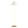 Cansu Megapap metal floor lamp in white - gold color Ø46x150cm.