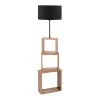 Claude Megapap Mdf/fabric/Pvc floor lamp in brown/black color 37x20x140cm.