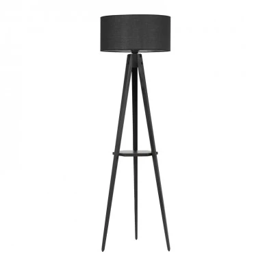 Parry Megapap wood floor light in black color 45x45x155cm.