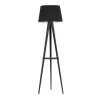 Perry Megapap wood/fabric floor light in black color 45x31x160cm.