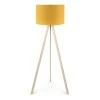 Rosling Megapap Mdf/fabric/Pvc floor lamp in natural/crocus color 38x21x140cm.