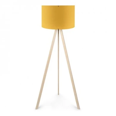 Rosling Megapap Mdf/fabric/Pvc floor lamp in natural/crocus color 38x21x140cm.