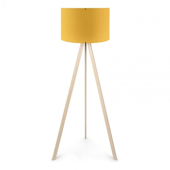 Rosling Megapap Mdf/fabric/Pvc floor lamp in natural/crocus color 38x21x140cm.