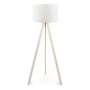 Rosling Megapap Mdf/fabric/Pvc floor lamp in natural/white color 38x21x140cm.