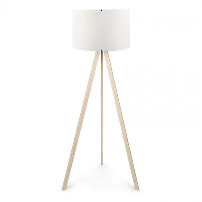 Rosling Megapap Mdf/fabric/Pvc floor lamp in natural/white color 38x21x140cm.