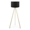 Rosling Megapap Mdf/fabric/Pvc floor lamp in natural/black color 38x21x140cm.
