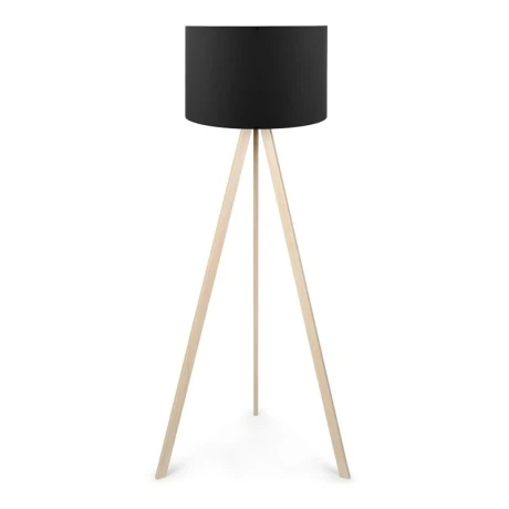 Rosling Megapap Mdf/fabric/Pvc floor lamp in natural/black color 38x21x140cm.