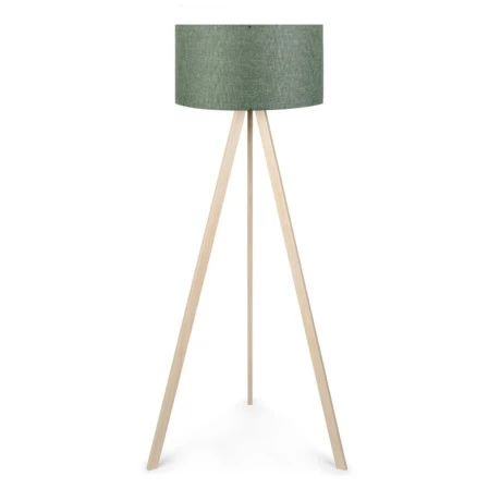 Rosling Megapap Mdf/fabric/Pvc floor lamp in natural/khaki green color 38x38x140cm.
