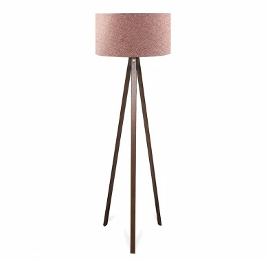 Rosling Megapap Mdf/fabric/Pvc floor lamp in walnut/dusty rose color 38x21x140cm.