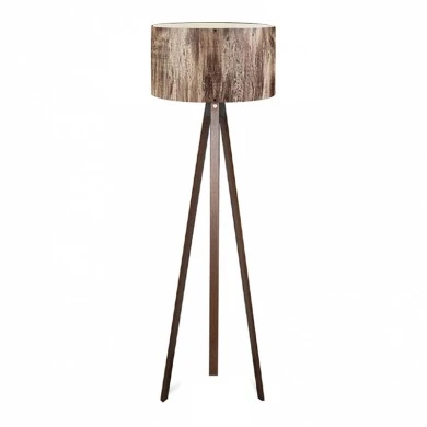 Rosling Megapap Mdf/fabric/Pvc floor lamp in walnut/brown color 38x21x140cm.