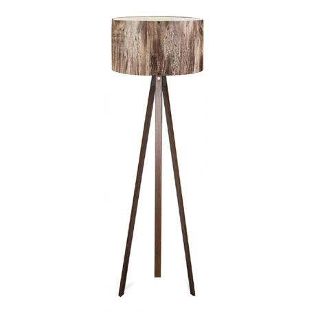 Rosling Megapap Mdf/fabric/Pvc floor lamp in walnut/brown color 38x21x140cm.
