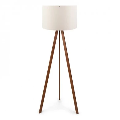 Rosling Megapap Mdf/fabric/Pvc floor lamp in walnut/beige color 38x21x140cm.