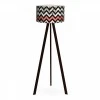 Rosling Megapap Mdf/fabric/Pvc floor lamp in black/multicolor color 38x38x140cm.