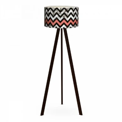 Rosling Megapap Mdf/fabric/Pvc floor lamp in black/multicolor color 38x38x140cm.