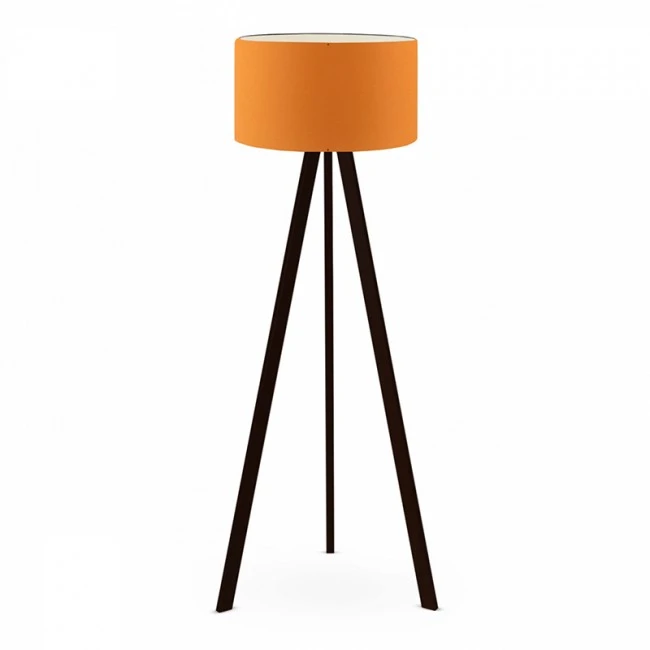 Rosling Megapap Mdf/fabric/Pvc floor lamp in black/orange color 38x21x140cm.