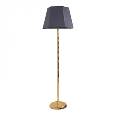 Thomas Megapap metal/fabricPVC  floor light in gold - anthracite color 45x45x165cm.