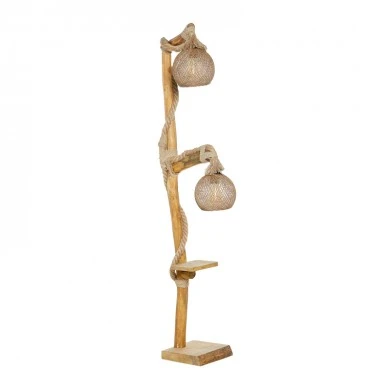 Wilfred Megapap wooden floor lamp in natular color 20x40x140cm.