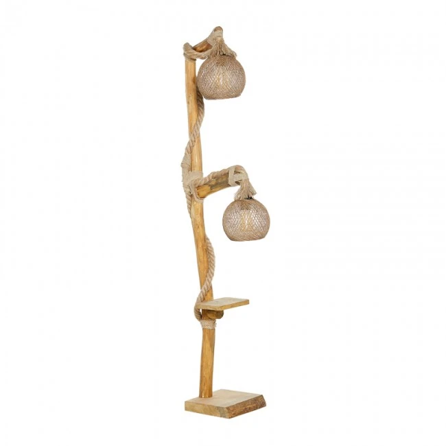 Wilfred Megapap wooden floor lamp in natular color 20x40x140cm.