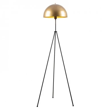 Zero Megapap metal floor lamp in black - gold color Ø50x170cm.