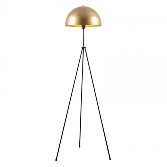 Φωτιστικό δαπέδου Zero Megapap E27 μεταλλικό χρώμα μαύρο - χρυσό Ø50x170εκ.