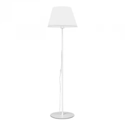 Φωτιστικό δαπέδου Vilo Megapap E27 μεταλλικό - ύφασμα Pvc χρώμα λευκό Ø35x152εκ.