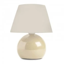 Alaska Megapap E27 metal - fabric pvc in cream color Ø22x30cm.